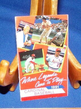 VINTAGE ST. LOUIS CARDINALS 1991 POCKET GAME SCHEDULE